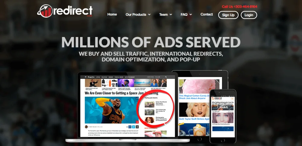 Redirect com