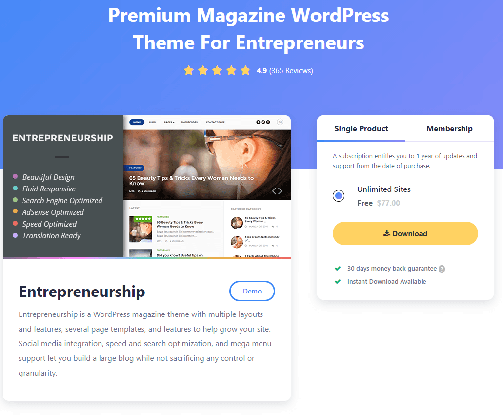 Entrepreneursh-wordpress-theme