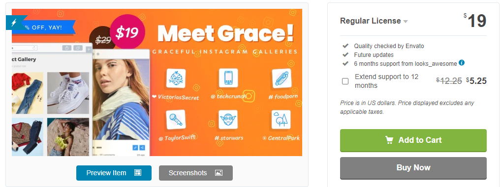 Grace-Instagram-Plugin