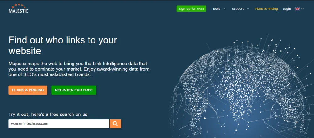 Majestic-backlink-checker