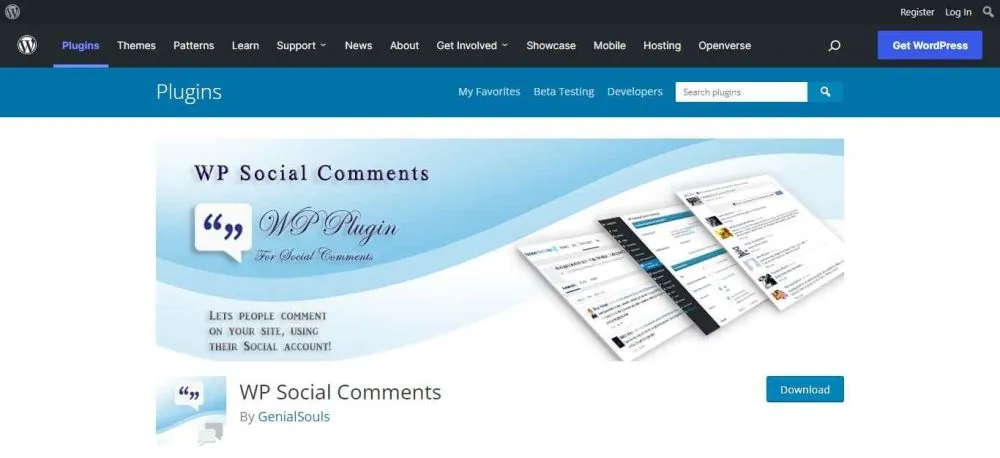 Wp-social-comment