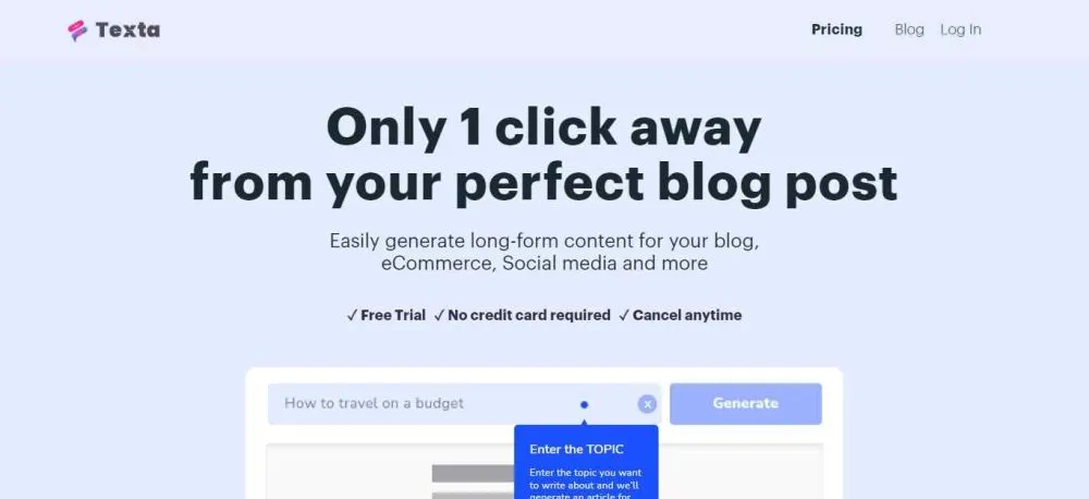 Texta ai-Best-AI-Writer-Content-Generator Texta ai-Best-AI-Writer-Content-Generator