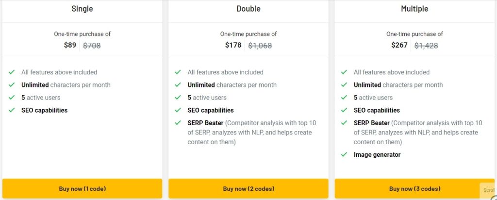 Creaitor ai-Pricing