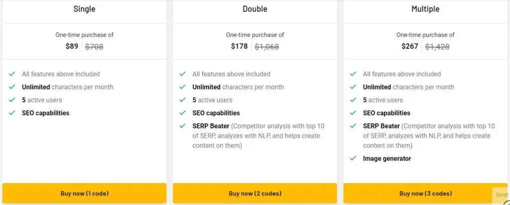 Creaitor ai-Pricing