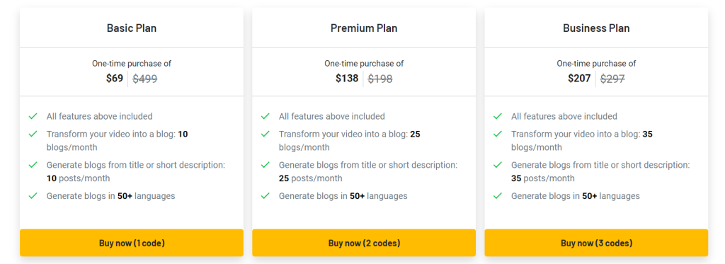 Blogify-lifetime-Pricing-