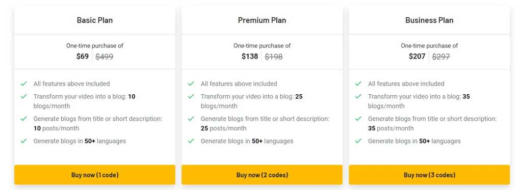 Blogify-lifetime-Pricing-
