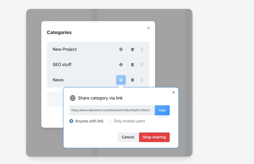 TabExtend-Share-Features