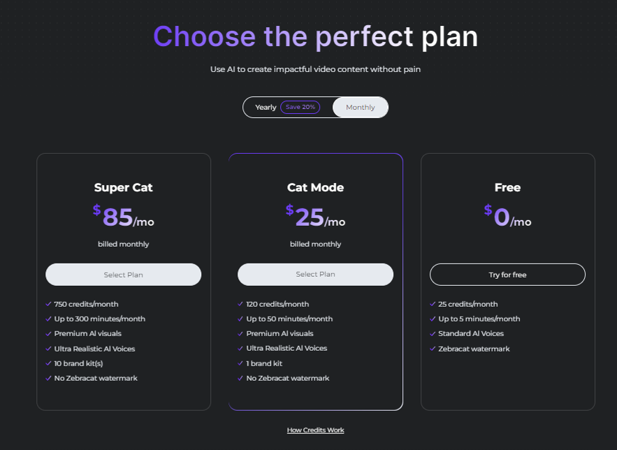 Zebracat-Pricing-Plan