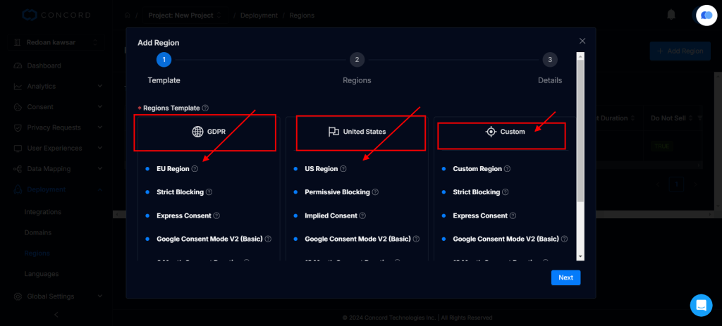 Regions and Geo-Targeting