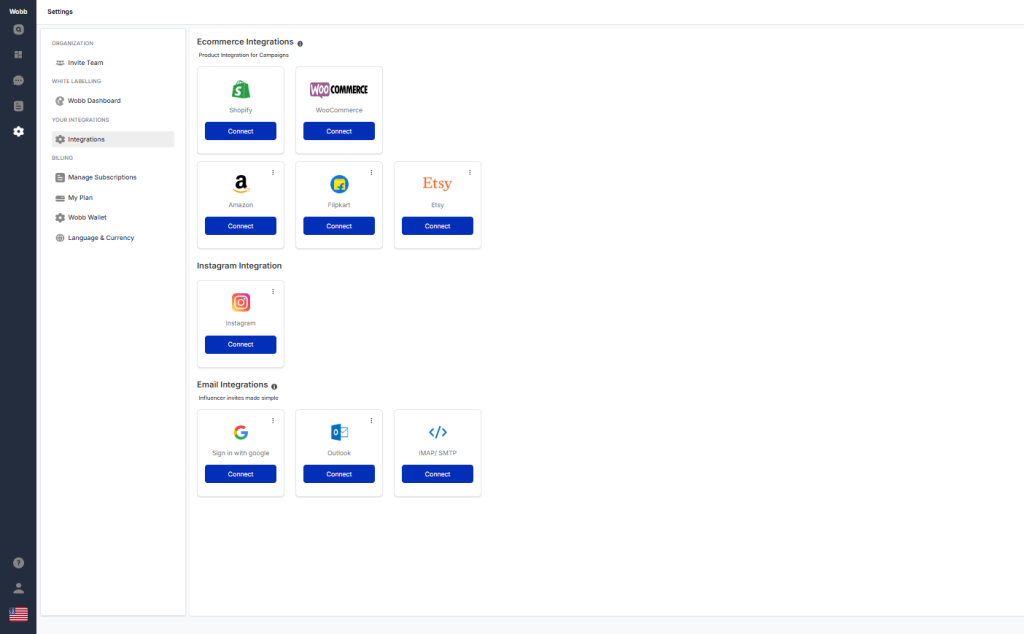 Wobb Integrations